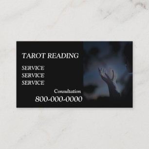 Cartão De Visita Editável, Serviço de leitura de cartão, Tarot, Mag