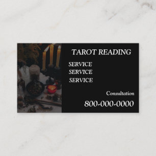 Cartão De Visita Editável, Serviço de leitura de cartão, Tarot, Mag