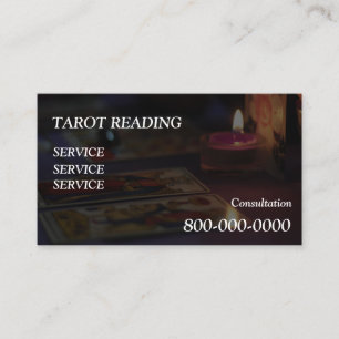 Cartão De Visita Editável, Serviço de leitura de cartão, Tarot, Mag
