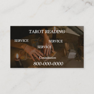 Cartão De Visita Editável, Serviço de leitura de cartão, Tarot, Mag