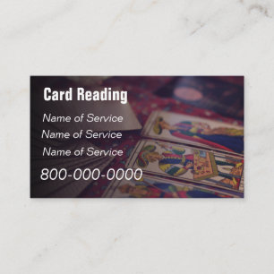 Cartão De Visita Editável, Serviço de leitura de cartão, Tarot, Mag