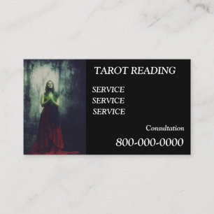 Cartão De Visita Editável, Serviço de leitura de cartão, Tarot, Mag