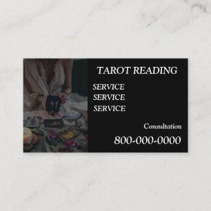 Cartão De Visita Editável, Serviço de leitura de cartão, Tarot, Mag