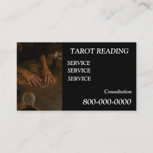 Cartão De Visita Editável, Serviço de leitura de cartão, Tarot, Mag