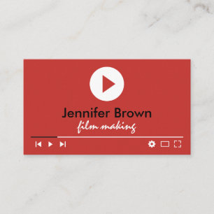Cartão De Visita Editor de Filme Youtuber Diretor de Vídeo Produção