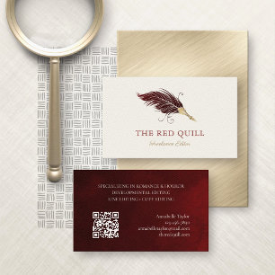 Cartão De Visita Editor do revisor