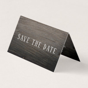 Cartão De Visita Efeito Clay Slab, Photo Save The Date Card
