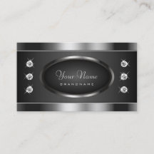 Efeito Cromo Estimulante Elegante Preto e Prateado