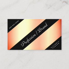 Cartão De Visita Efeito Dourado Glamoroso do Efeito Rosa Elegante H