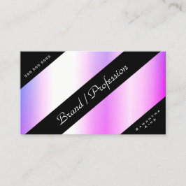 Cartão De Visita Efeito Holográfico Moderno Gradiente Púrpura Paste
