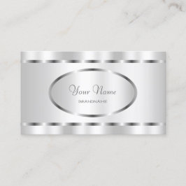 Cartão De Visita Efeito Prateado Excelente Profissional e Elegante