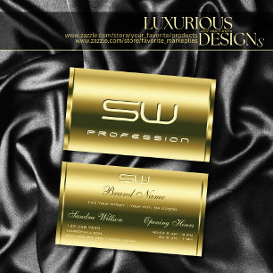 Cartão De Visita Efeitos Dourados glamourosos do Shimmer Qualidade 