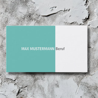 Cartão De Visita Einfache Visitenkarte