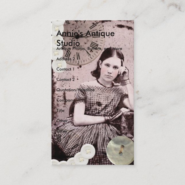 Cartão De Visita Ela Tem O Tempo Todo (Frente)