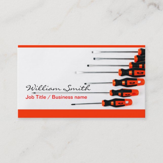 Cartão De Visita Electric/ Handyman Business card (Frente)