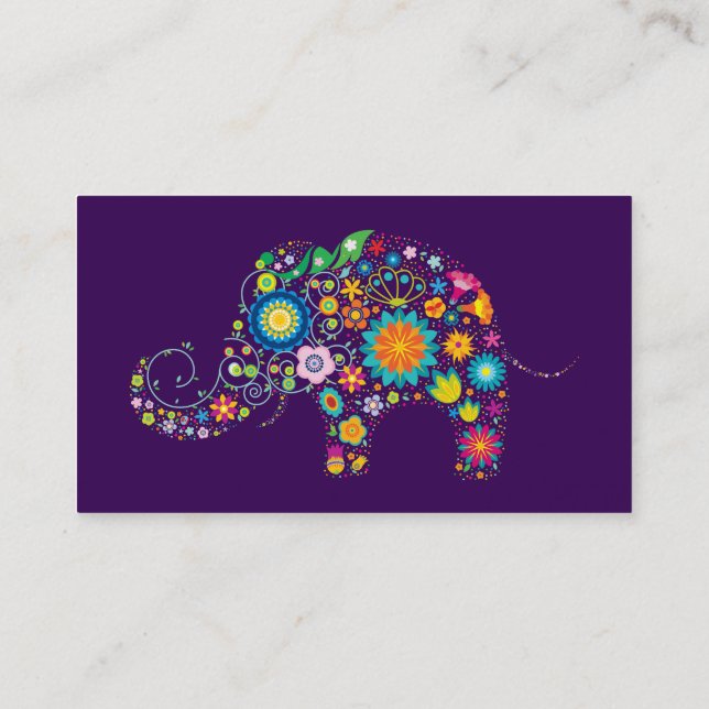 Cartão De Visita Elefante (Verso)
