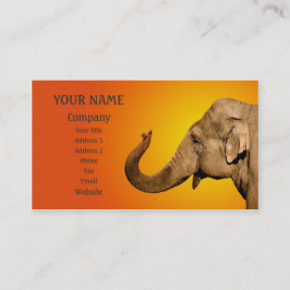 Cartão De Visita Elefante ondulante