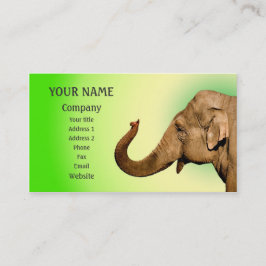 Cartão De Visita Elefante ondulante