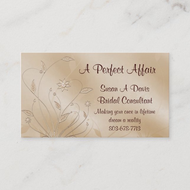 Cartão De Visita Elegância do cetim (Frente)