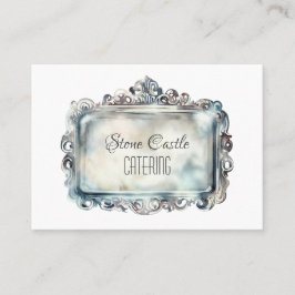 Cartão De Visita Elegância do Ornamentado do NOME de Negócios da Ba