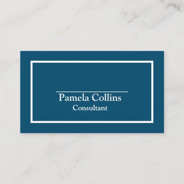 Cartão De Visita Elegância Moderna Elegante Profissional Simples (Frente)