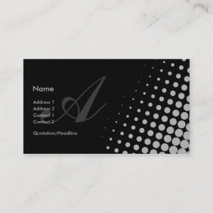 Cartão De Visita Elegância Monogrammed {vencedor do TBA}