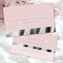 Elegância prateada rosa