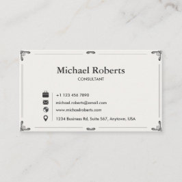 Cartão De Visita Elegant Business Card