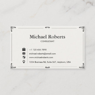 Cartão De Visita Elegant Business Card