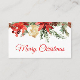 Cartão De Visita Elegant Christmas Business Card