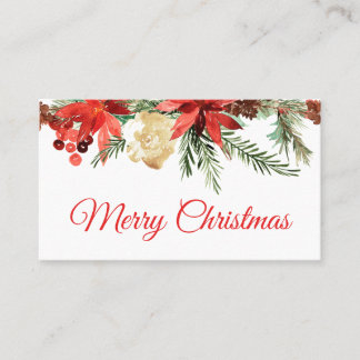 Cartão De Visita Elegant Christmas Business Card
