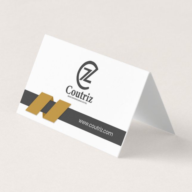 Cartão De Visita Elegant Custom Business Card Design (Frente)