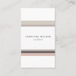 Cartão De Visita Elegant feminine minimalist modern white pink line