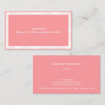 Elegant Feminine Rose Pink Beauty Center Owner