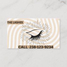 Cartão De Visita Elegant Lash Artist Business Card