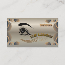Cartão De Visita Elegant Lash Artist Business Card – Customizable E
