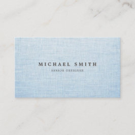 Cartão De Visita Elegant Linen Texture Business Card