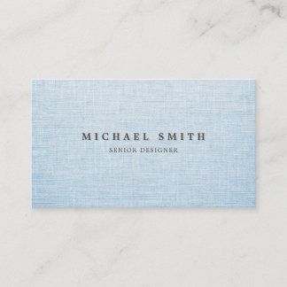 Cartão De Visita Elegant Linen Texture Business Card