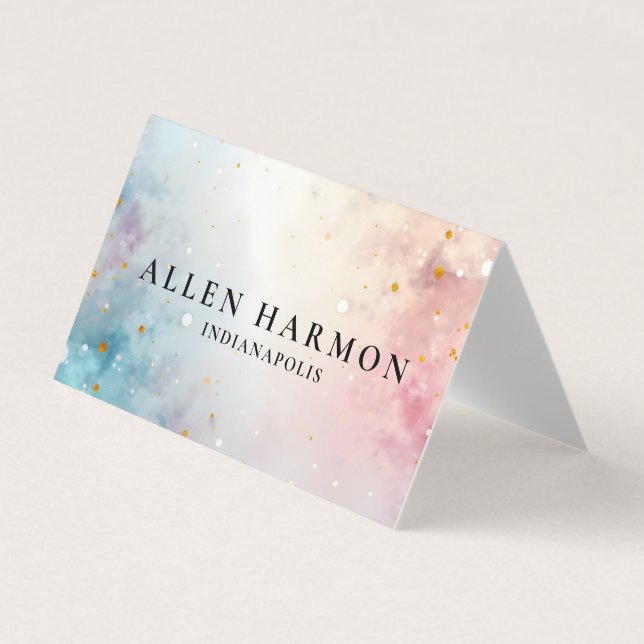 Cartão De Visita Elegant Minimal Custom Family Name | 5-Minute Edit (Frente)