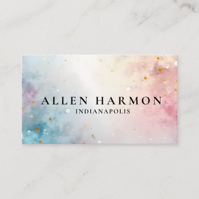 Cartão De Visita Elegant Minimal Custom Family Name | 5-Minute Edit (Frente)