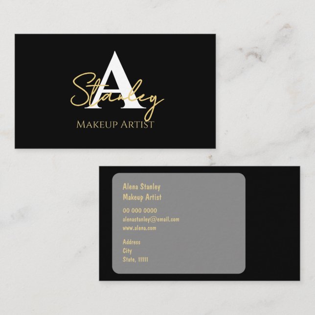 Cartão De Visita Elegant, Minimalist  (Frente/Verso)