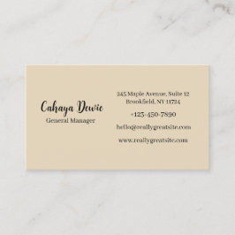 Cartão De Visita Elegant Minimalist Business Card