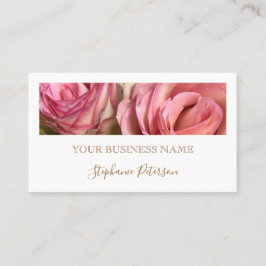 Cartão De Visita Elegant Modern Copper Custom Photo Professional 