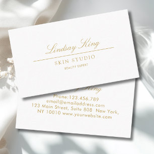 Cartão De Visita Elegant Script Negócio de Salão