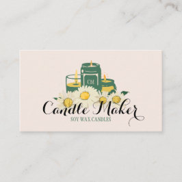 Cartão De Visita Elegant Soft Candle Soy Wax Homemade daisy