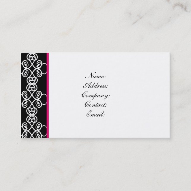 cartão de visita - elegante (Frente)