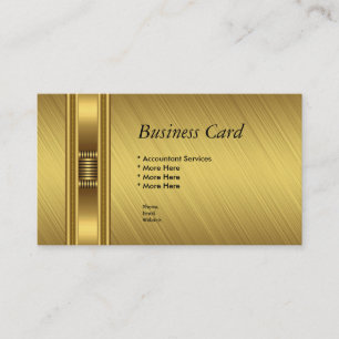 Cartão de Visita Elegante Amarelo Ouro Elite