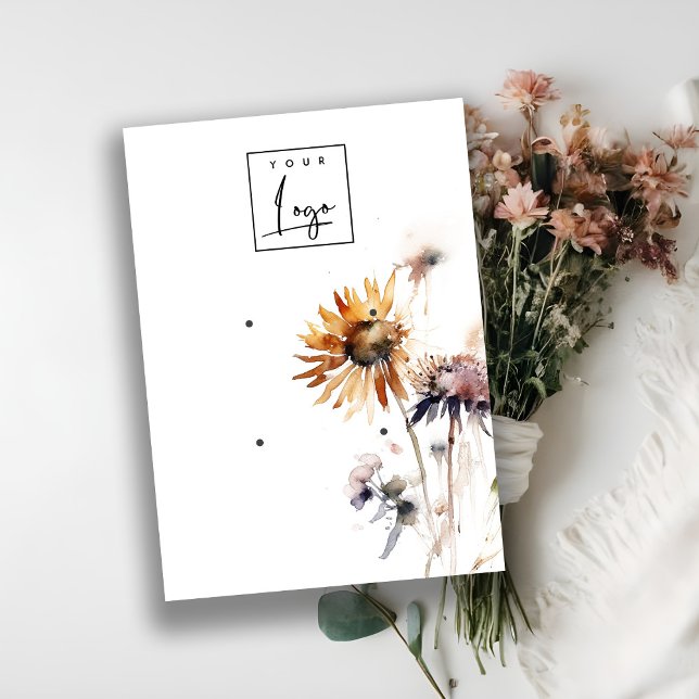 Cartão De Visita Elegante Apresentação do logotipo Elegante Boho Dr (Criador carregado)