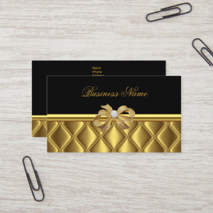 Cartão de Visita Elegante Arco Dourado Revestiment