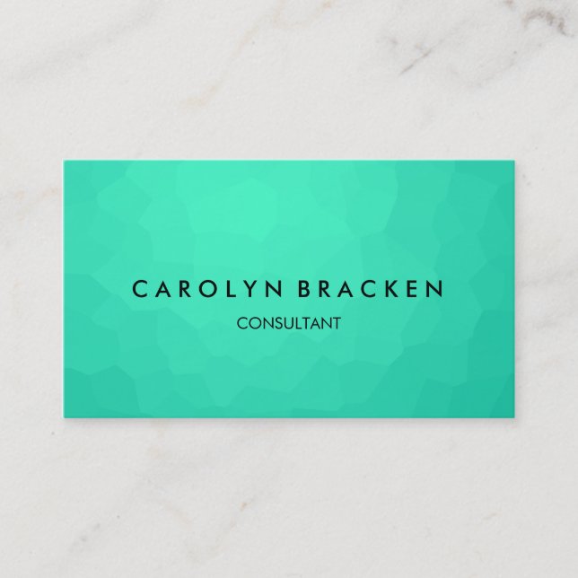 Cartão De Visita Elegante azul elegante moderno (Frente)